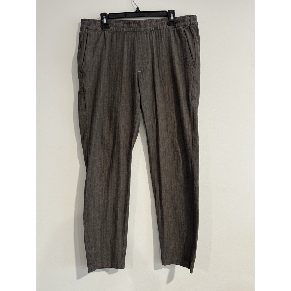Abercrombie & Fitch Pants Men's Skinny Taper Stretch Elastic Drawstring XL Brown